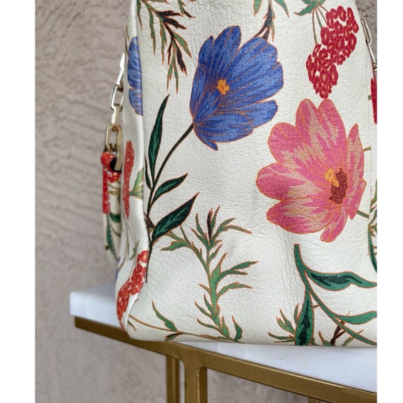 KATE SPADE Cream Multicolor Floral Leather Bag Kingston Blossom Vivian Tote Bag - Picture 13 of 17